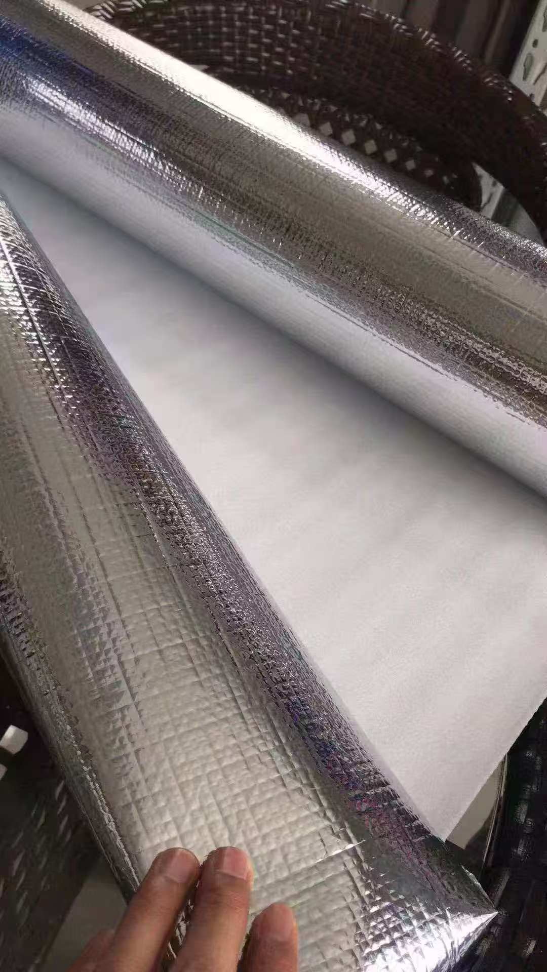 镀铝膜编织布复合珍珠棉 箱包专用 高强度